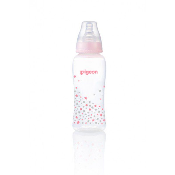 PIGEON STANDARD NECK NURSING BOTTLE WITH PERISTALTIC NIPPLE (PP) 250ml
