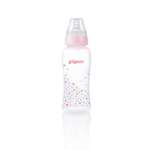 PIGEON STANDARD NECK NURSING BOTTLE WITH PERISTALTIC NIPPLE (PP) 250ml
