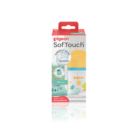 PIGEON SAFE & DURABLE NEWBORN NURSING BOTTLE (160ML)