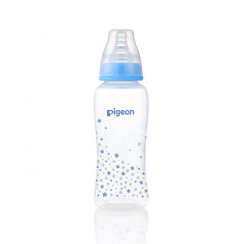PIGEON STANDARD NECK NURSING BOTTLE WITH PERISTALTIC NIPPLE (PP) 250ml