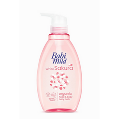 Baby Mild White Sakura Organic Head & Body Baby Bath 380 ml