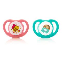 PIGEON MINILIGHT SOFTEST SILICONE GIRL PACIFIER 2PCS - S