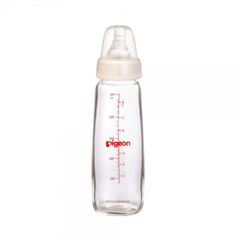 PIGEON NURSING BOTTLE WITH PERISTALTIC NIPPLE (GLASS)