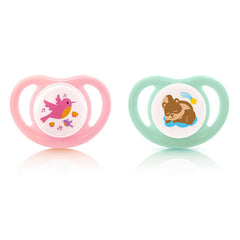 PIGEON MINILIGHT SOFTEST SILICONE GIRL PACIFIER 2PCS - S